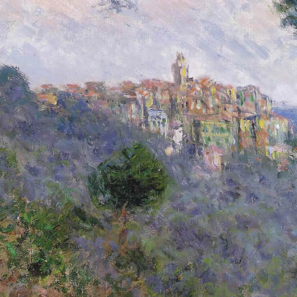 Claude Monet en plein air artworks in the Italian Riviera